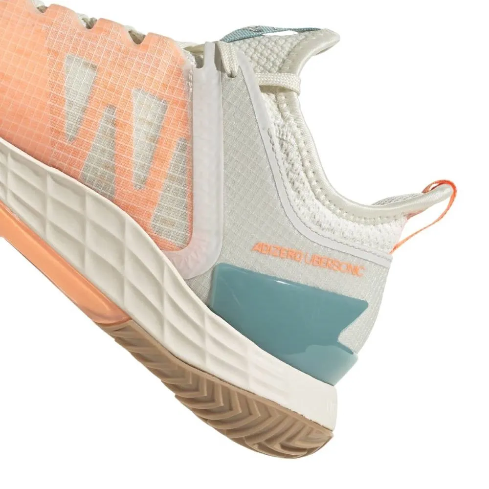 adidas Adizero Ubersonic 4 Parley Women's Tennis Shoes (White/Beam Orange)