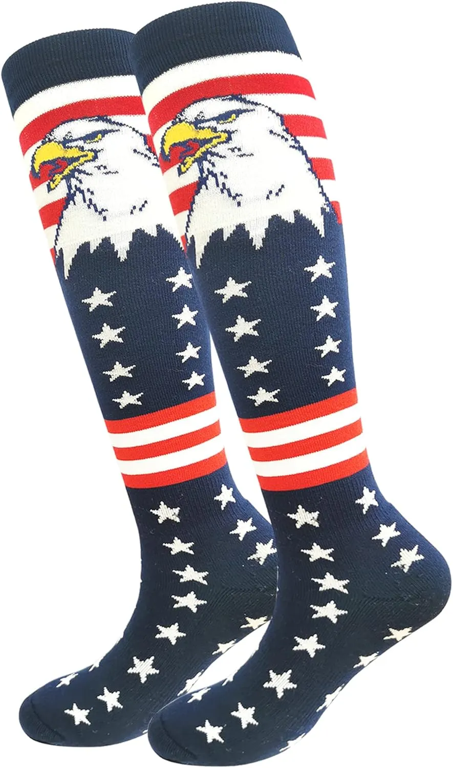 American Flag Athletic Knee-high Socks for Baseball Football Softball Soccer