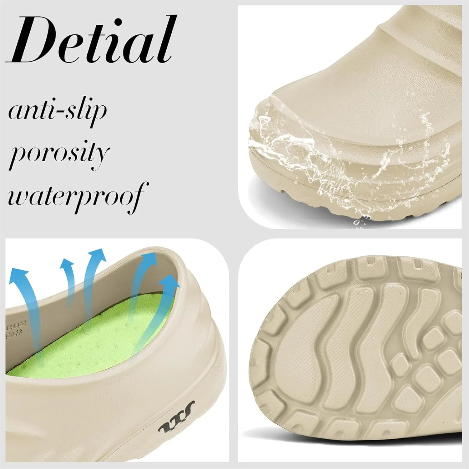 Armadillo Clogs Nurses Shoes for Women Men Chef Shoes for Women Slip Resistant Restaurant Non Slip Work Shoe Women Men Food Service Nursing Shoe Arch Support Waterproof Wide Width Garden Sneakers