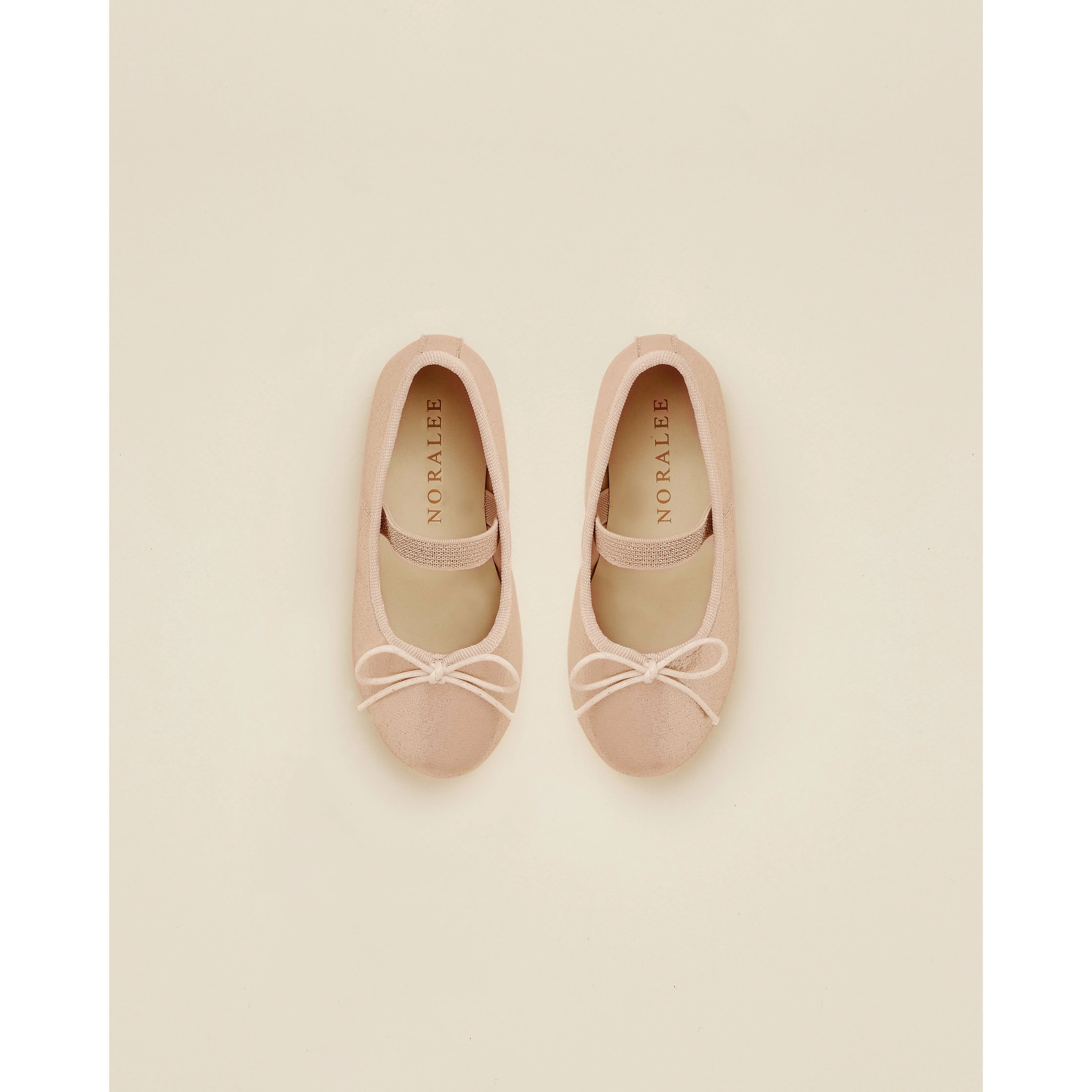 Ballet Flats | Metallic Soft Blush
