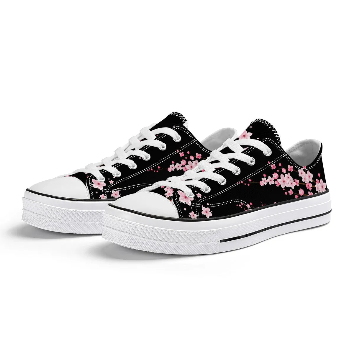 B&W Sakura Low Top Canvas Shoes