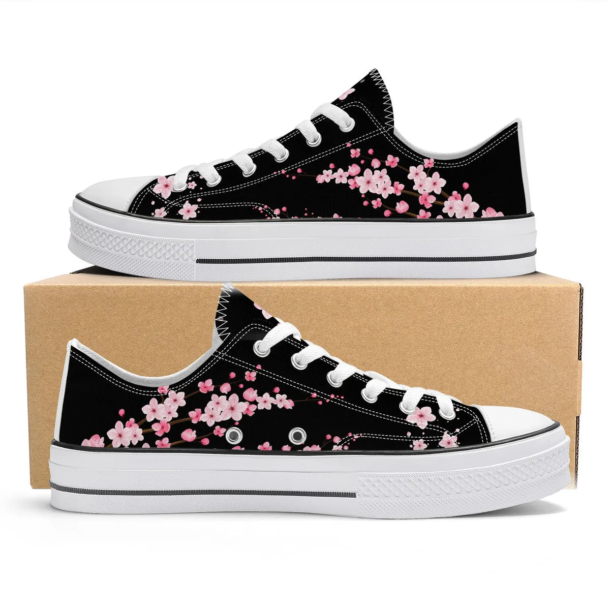 B&W Sakura Low Top Canvas Shoes