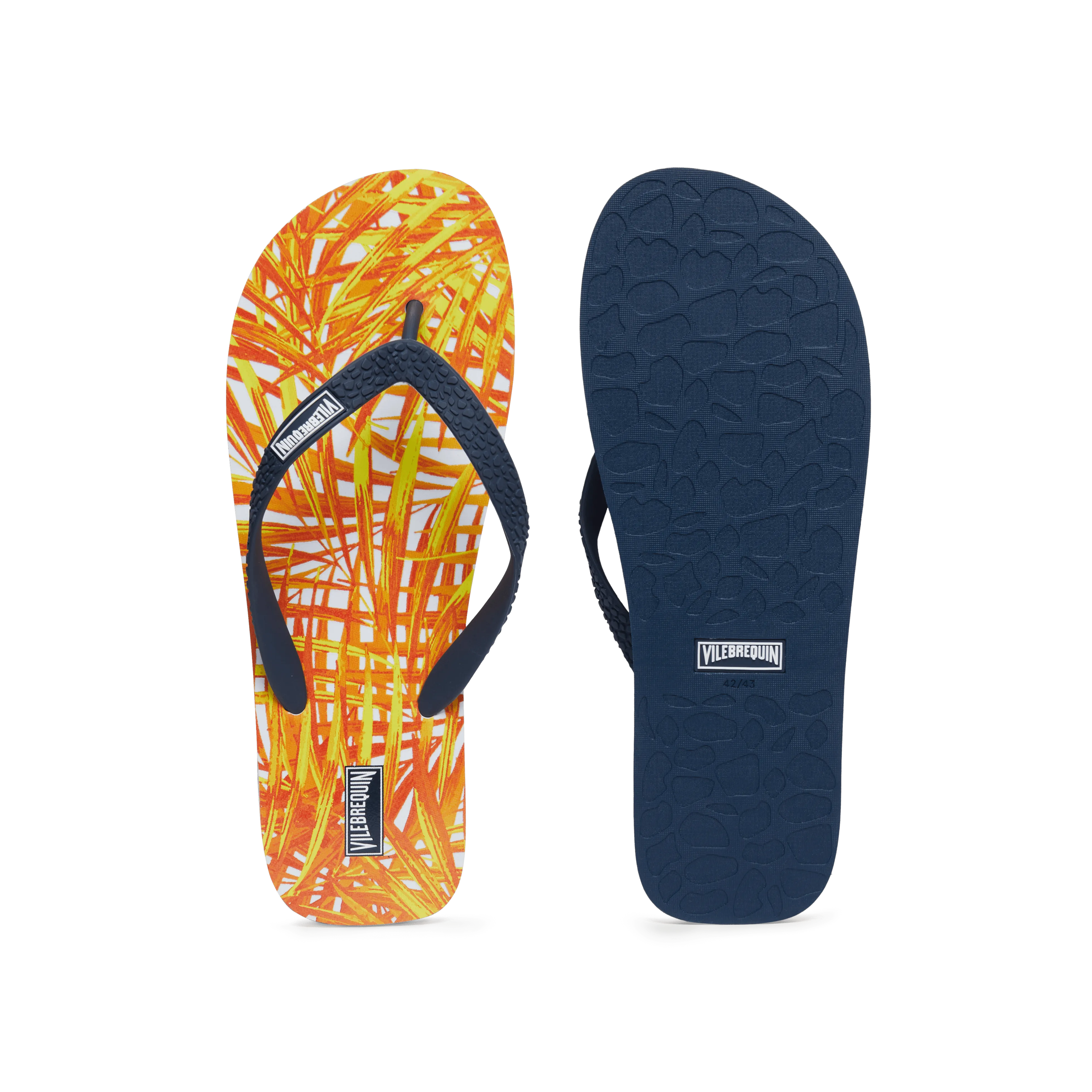 Beach Flip Flops Palm Leaves