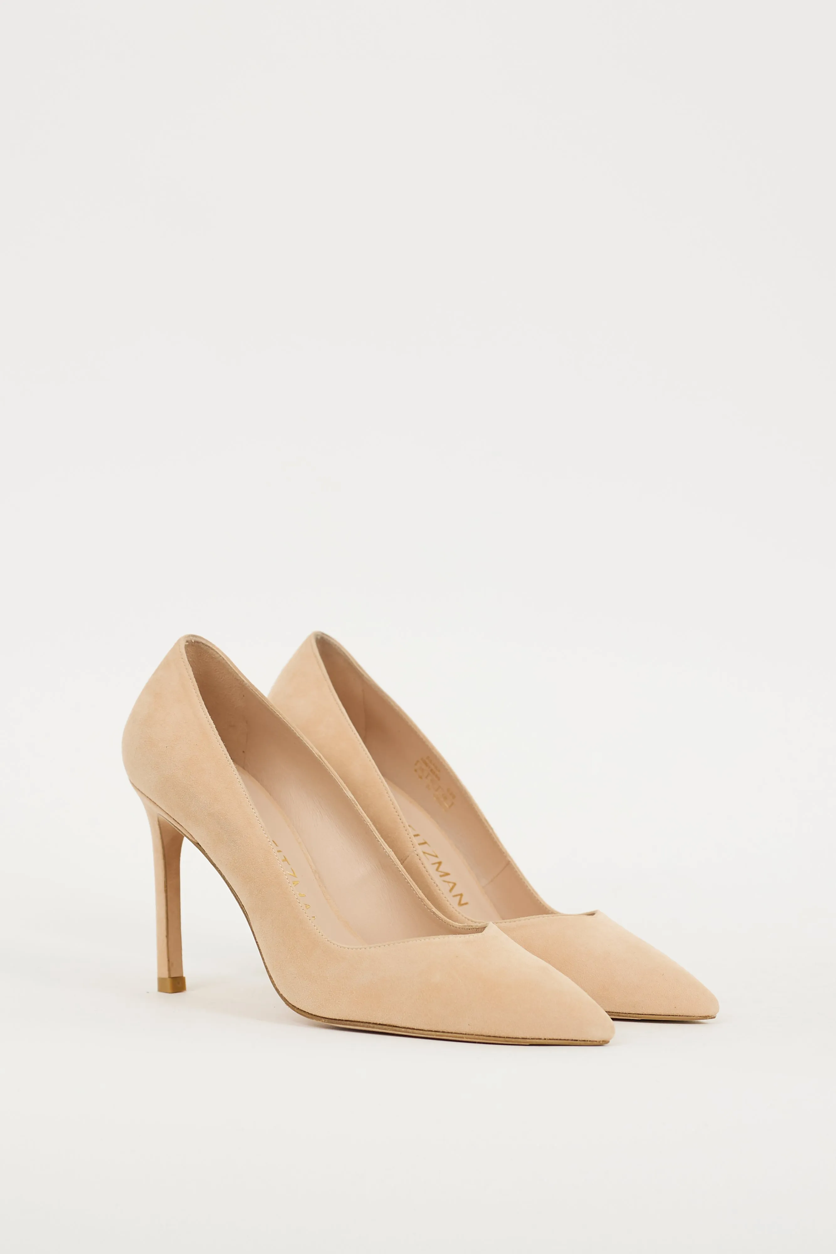 Beige Suede 85 Heel
