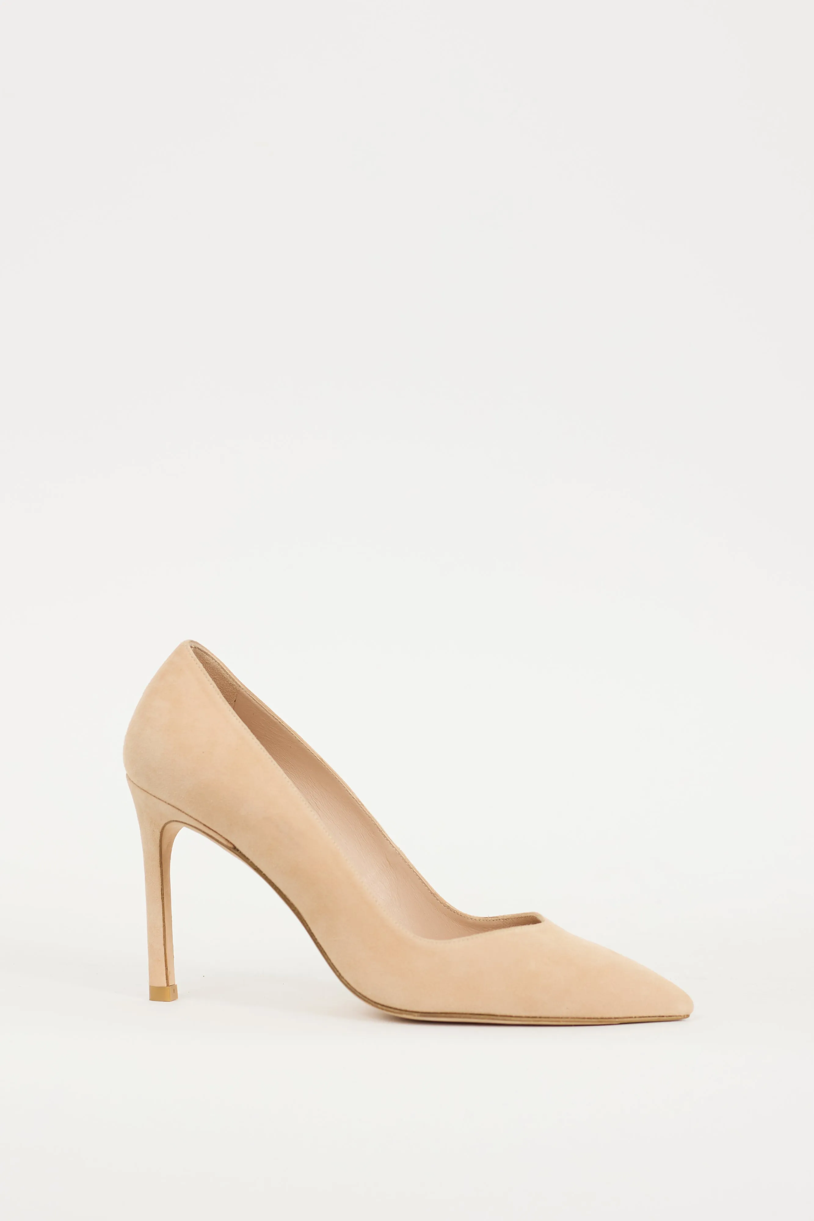 Beige Suede 85 Heel