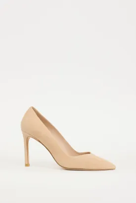 Beige Suede 85 Heel