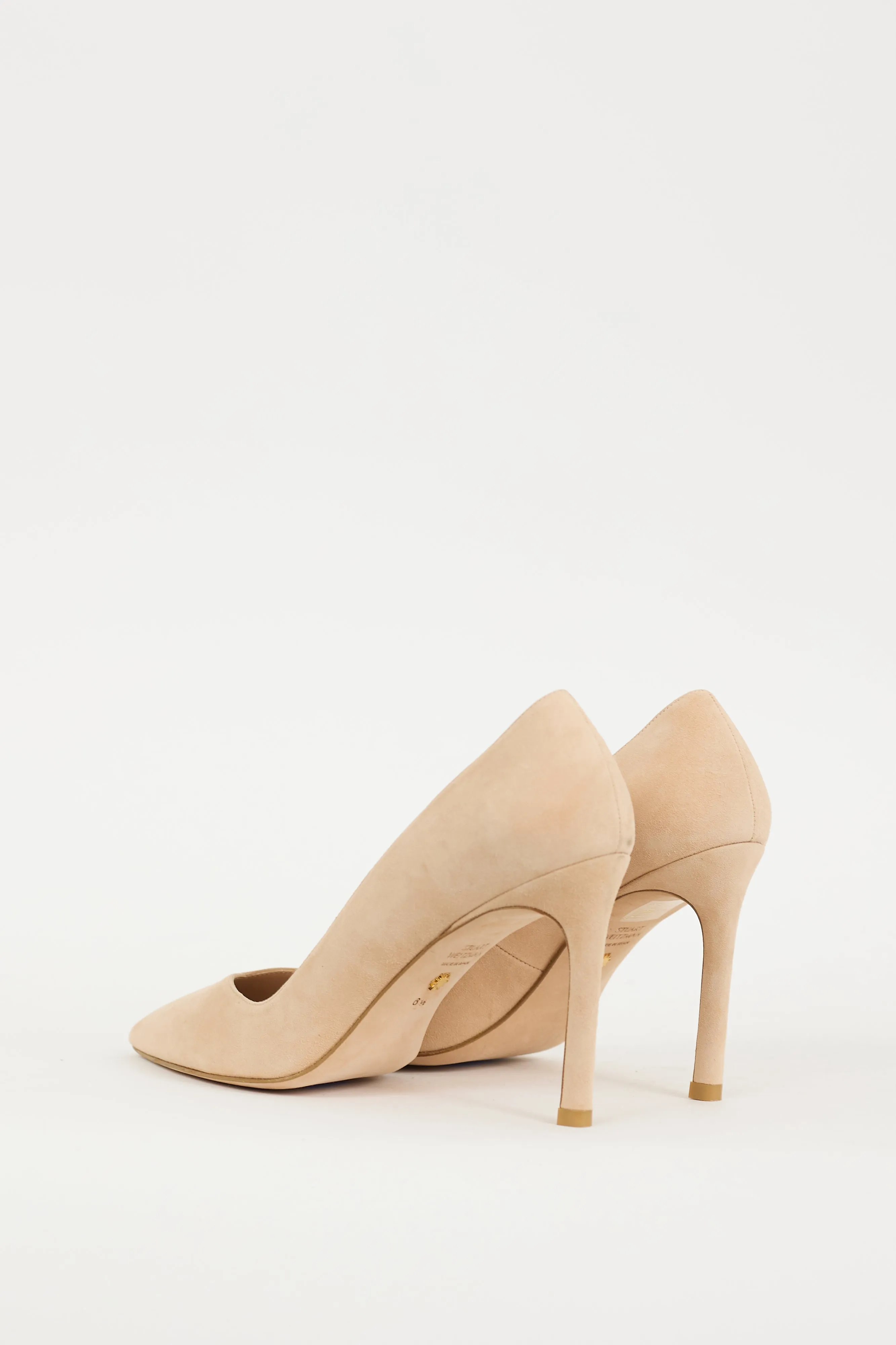 Beige Suede 85 Heel