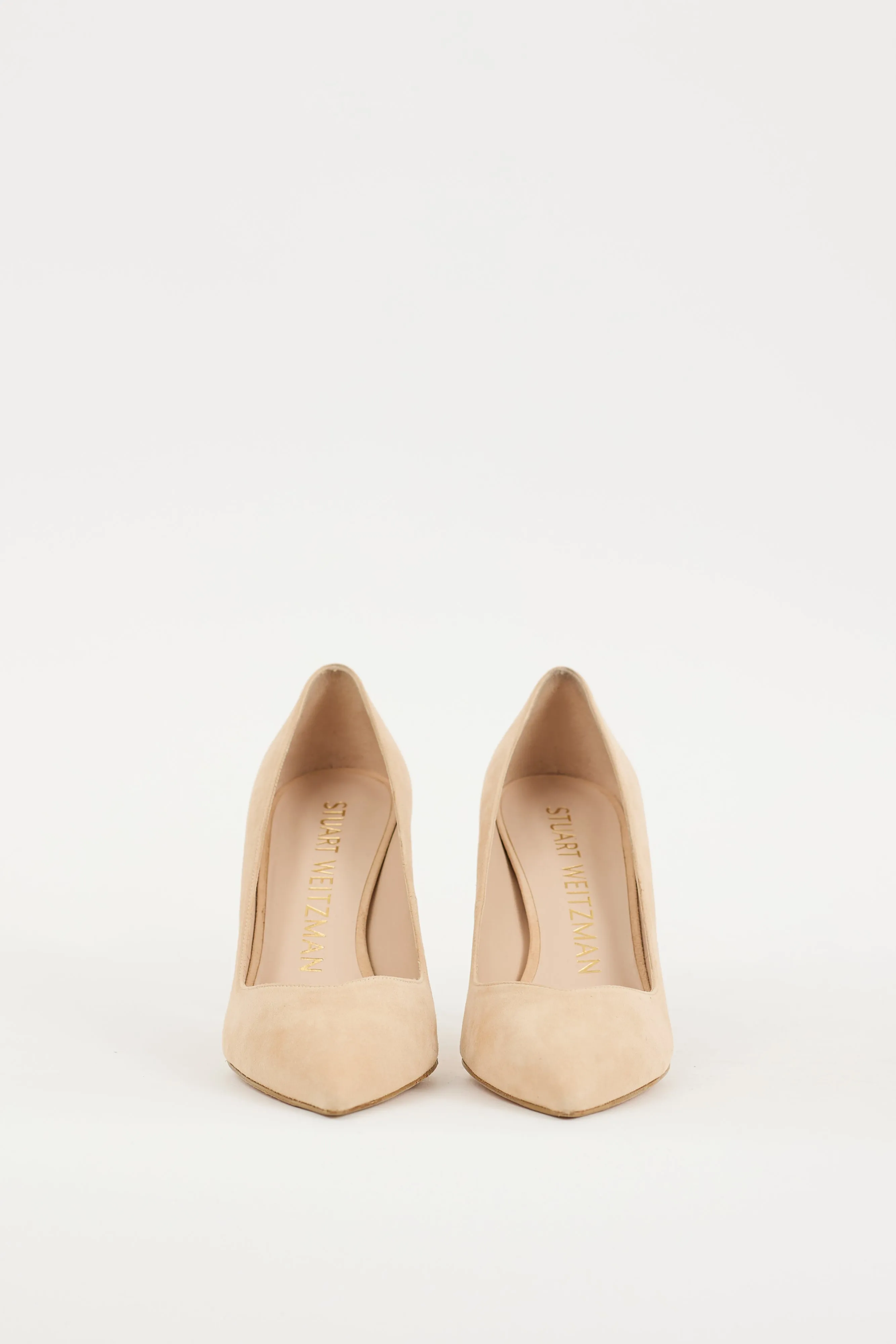 Beige Suede 85 Heel