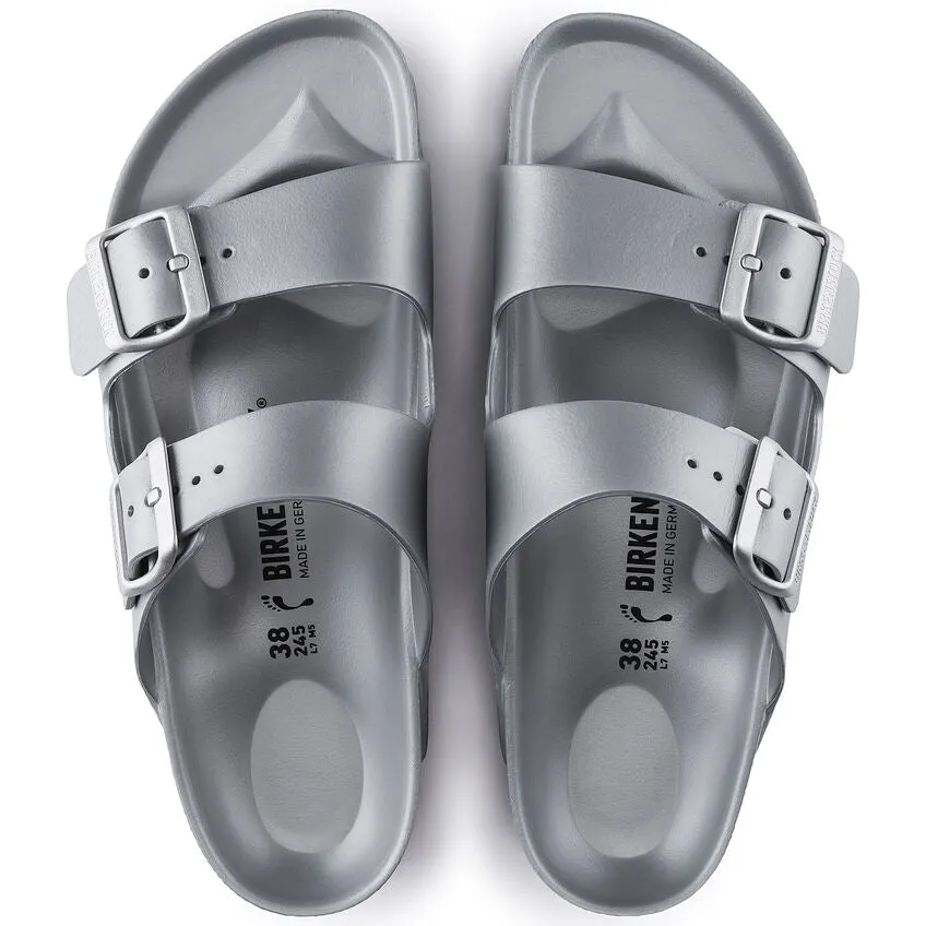 Birkenstock Women's Arizona EVA Sandals - Metallic Silver