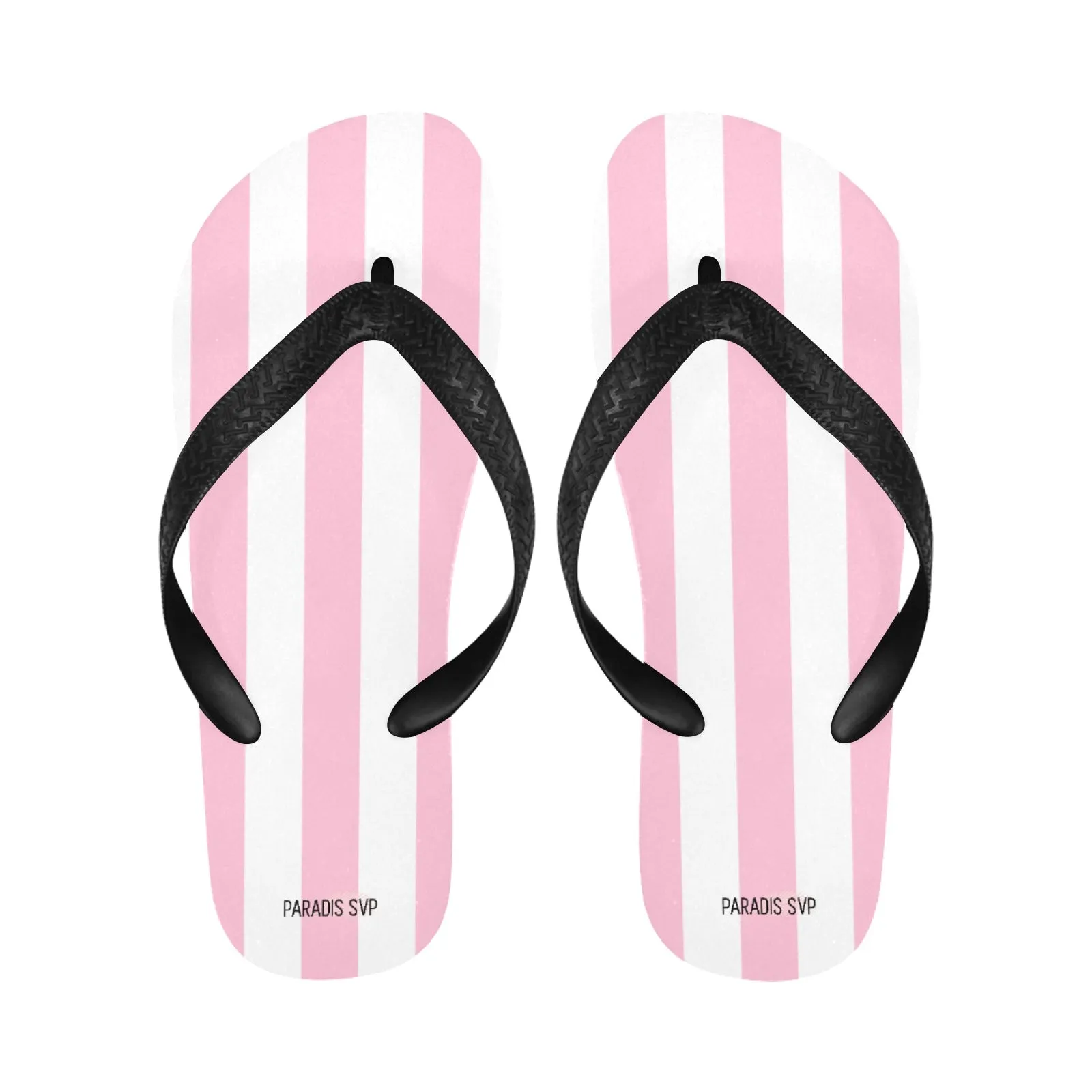 Coastal Cabana - Pink Striped Flip-Flops