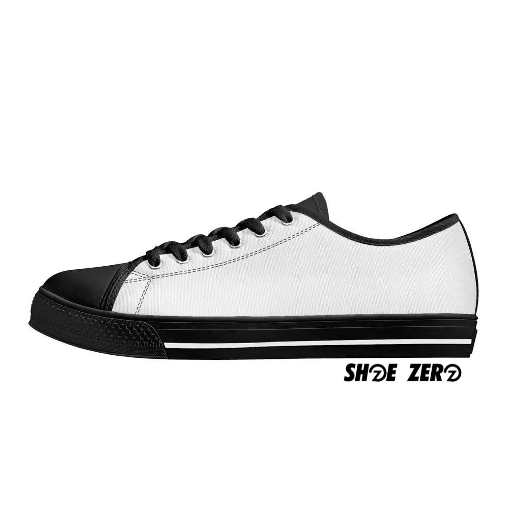 Customizable Canvas Shoes (Black Rubber Outsole) Low Top