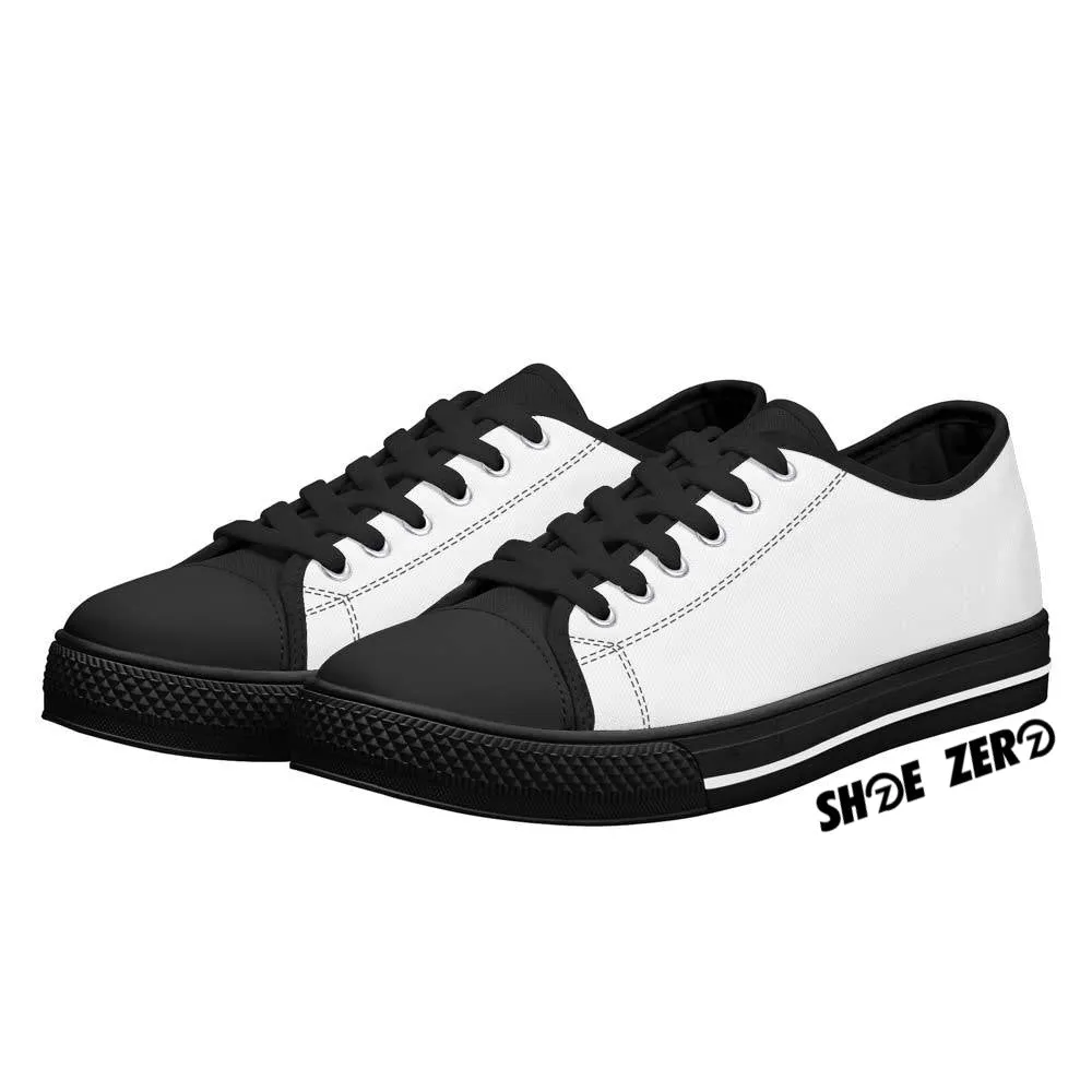 Customizable Canvas Shoes (Black Rubber Outsole) Low Top