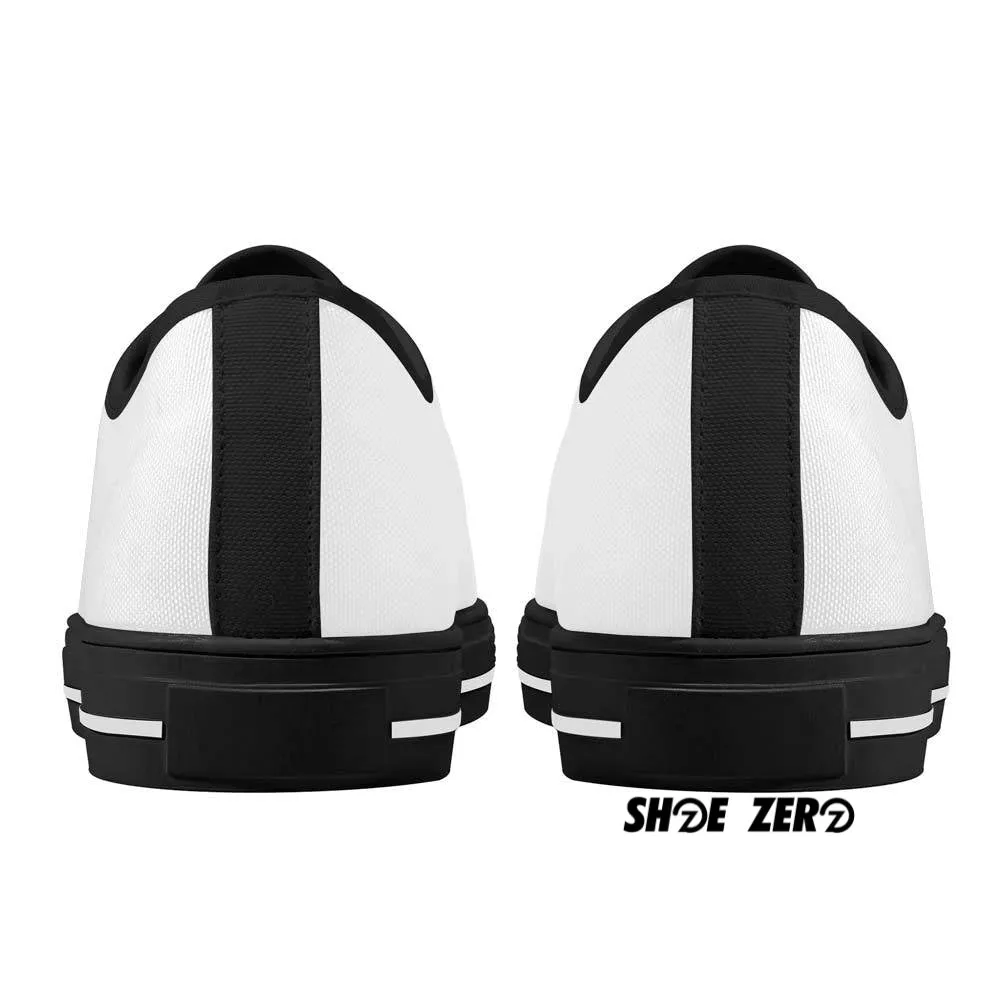 Customizable Canvas Shoes (Black Rubber Outsole) Low Top