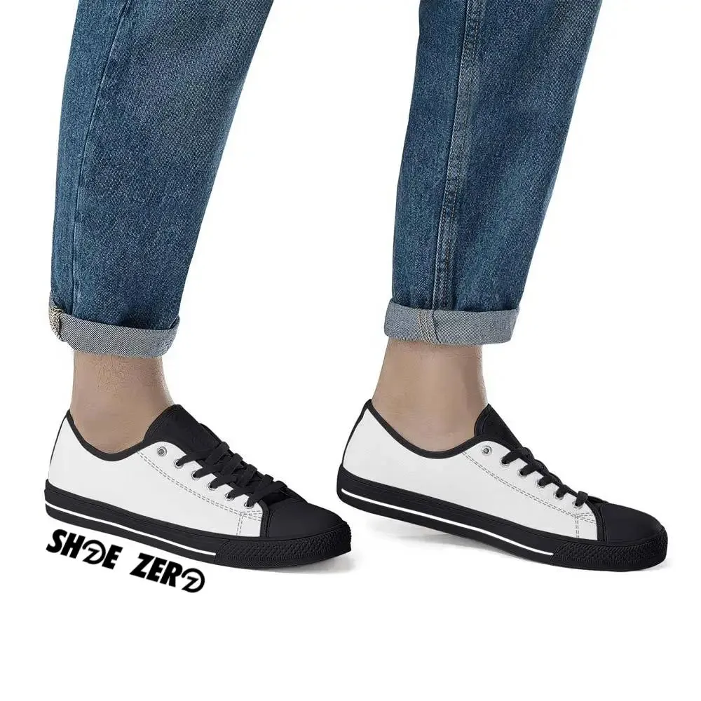 Customizable Canvas Shoes (Black Rubber Outsole) Low Top