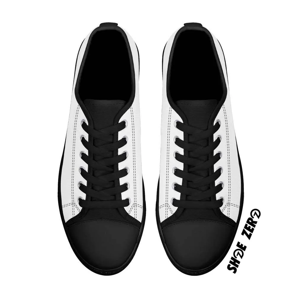 Customizable Canvas Shoes (Black Rubber Outsole) Low Top