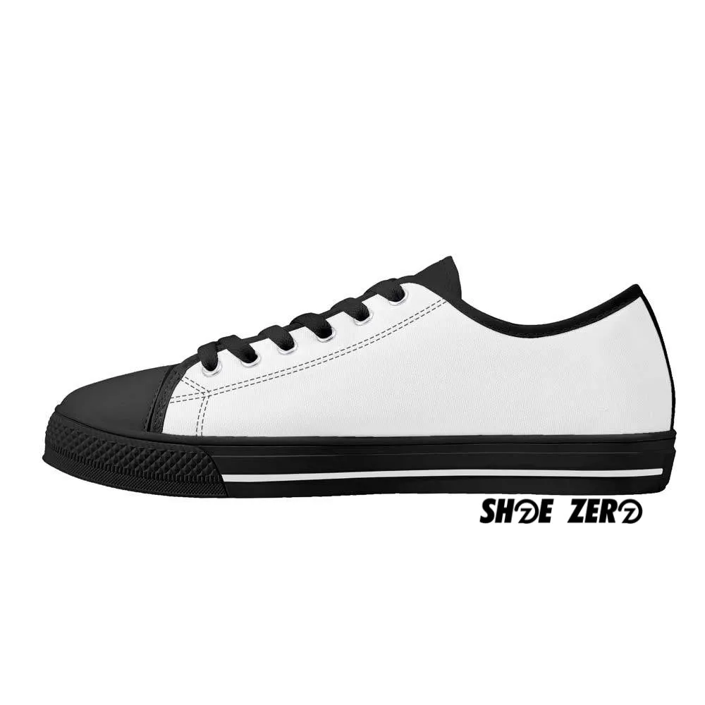 Customizable Canvas Shoes (Black Rubber Outsole) Low Top