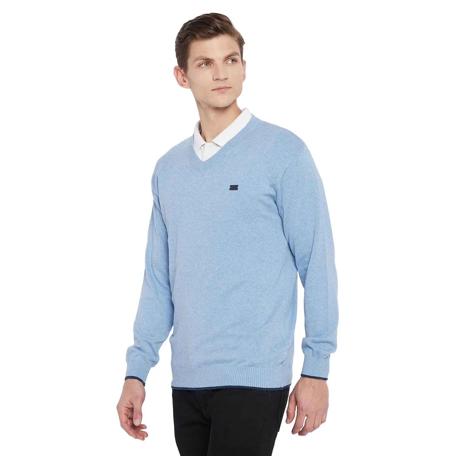 Duke Stardust Men Full Sleeve V Neck Sweater (SDS731)