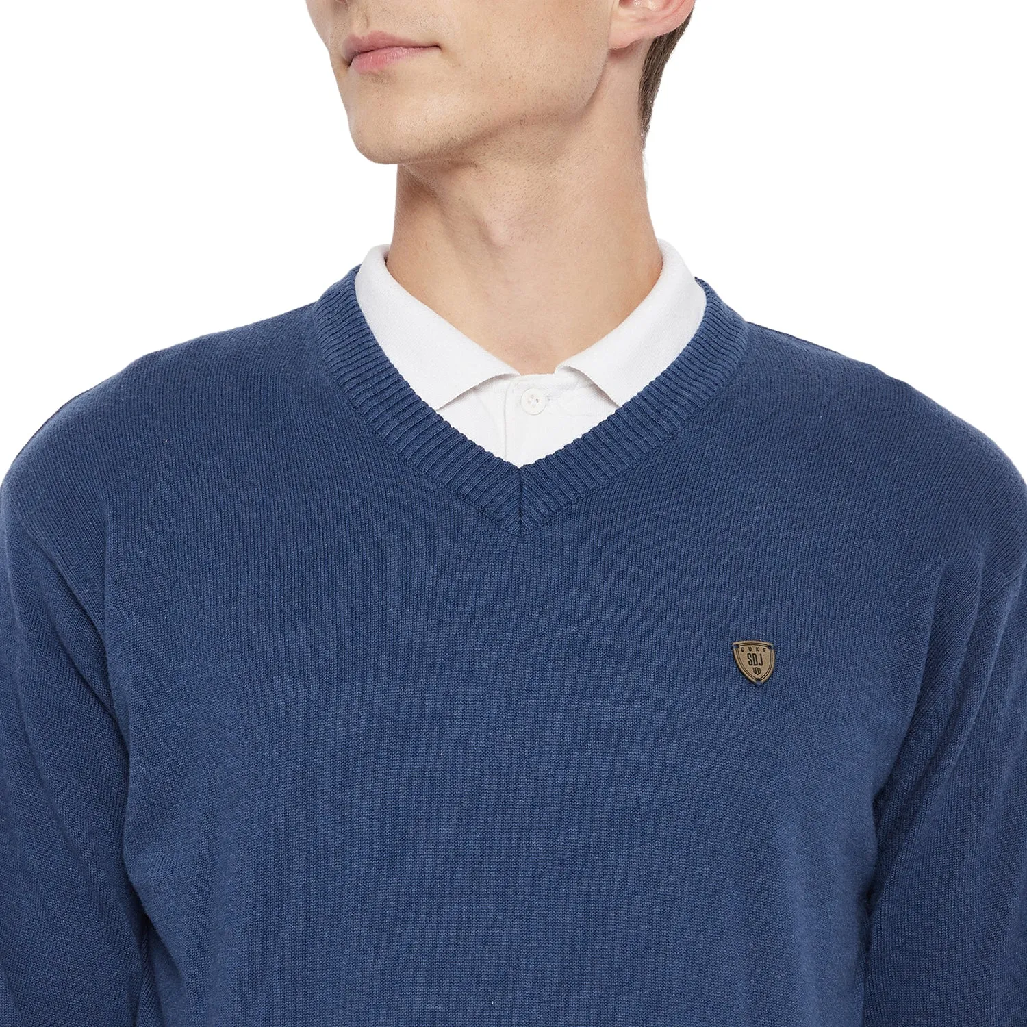 Duke Stardust Men Full Sleeve V Neck Sweater (SDS731)