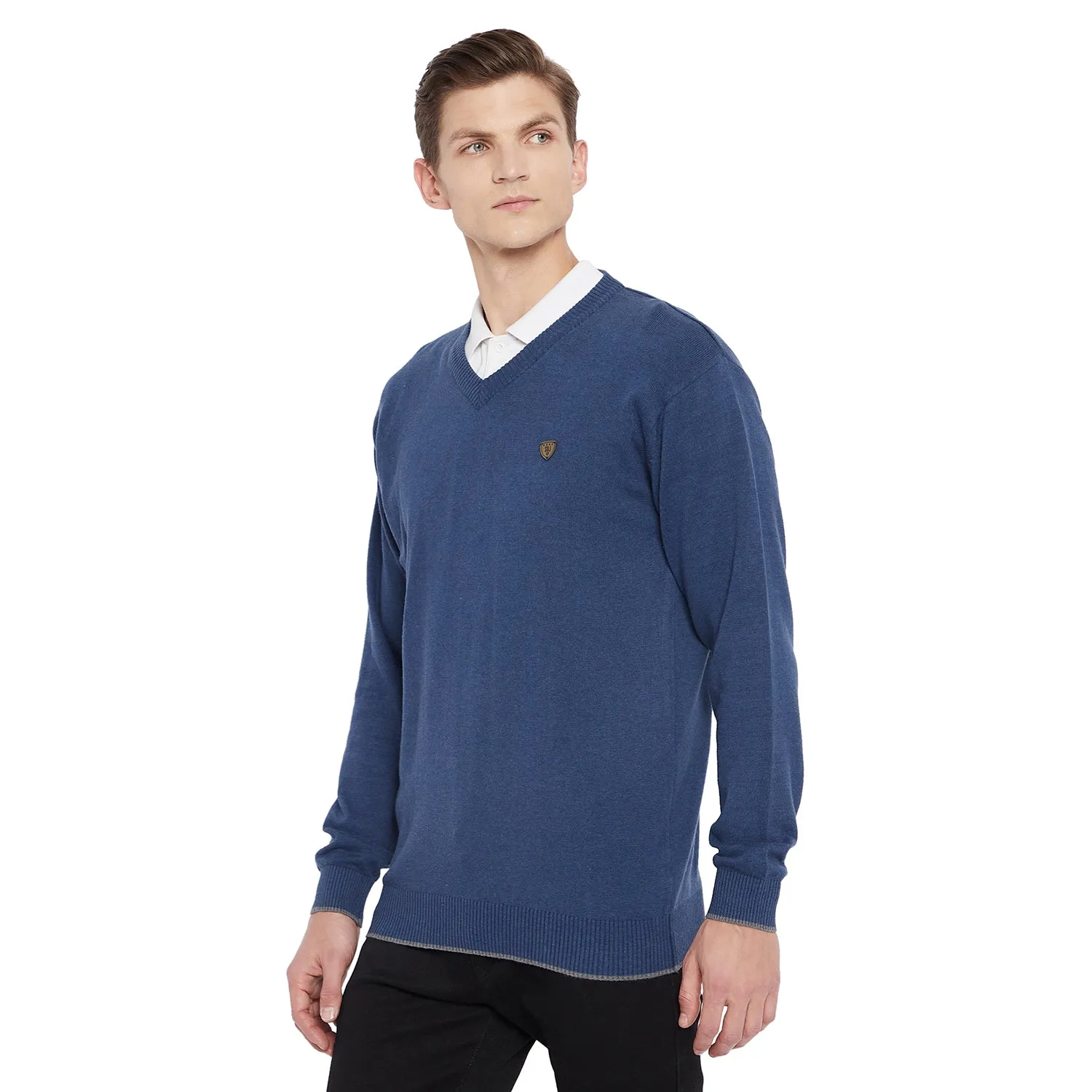 Duke Stardust Men Full Sleeve V Neck Sweater (SDS731)
