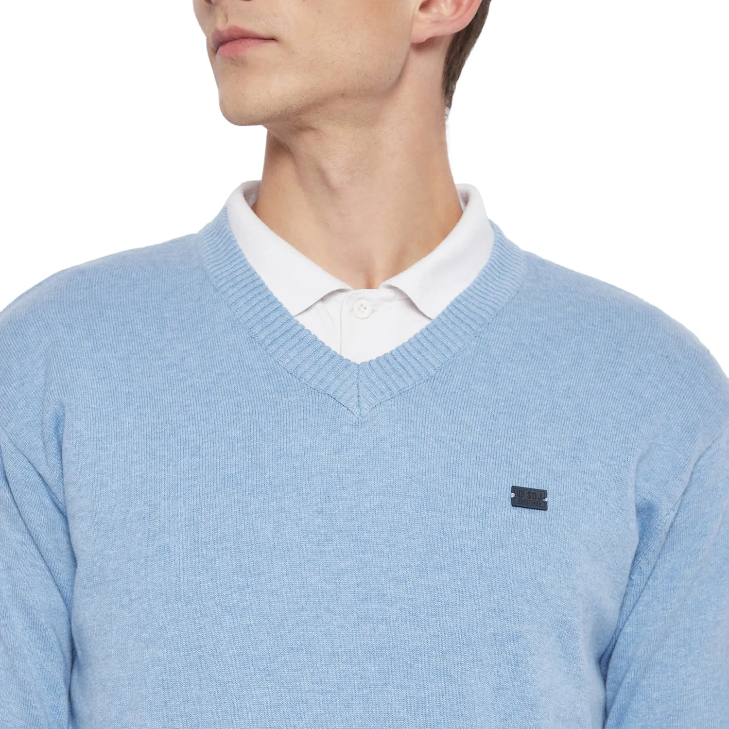 Duke Stardust Men Full Sleeve V Neck Sweater (SDS731)