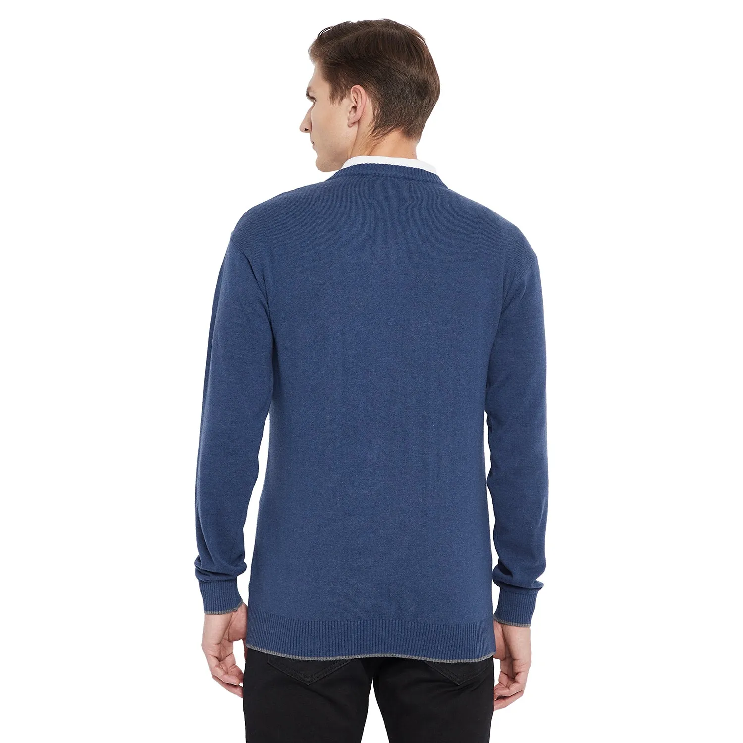 Duke Stardust Men Full Sleeve V Neck Sweater (SDS731)