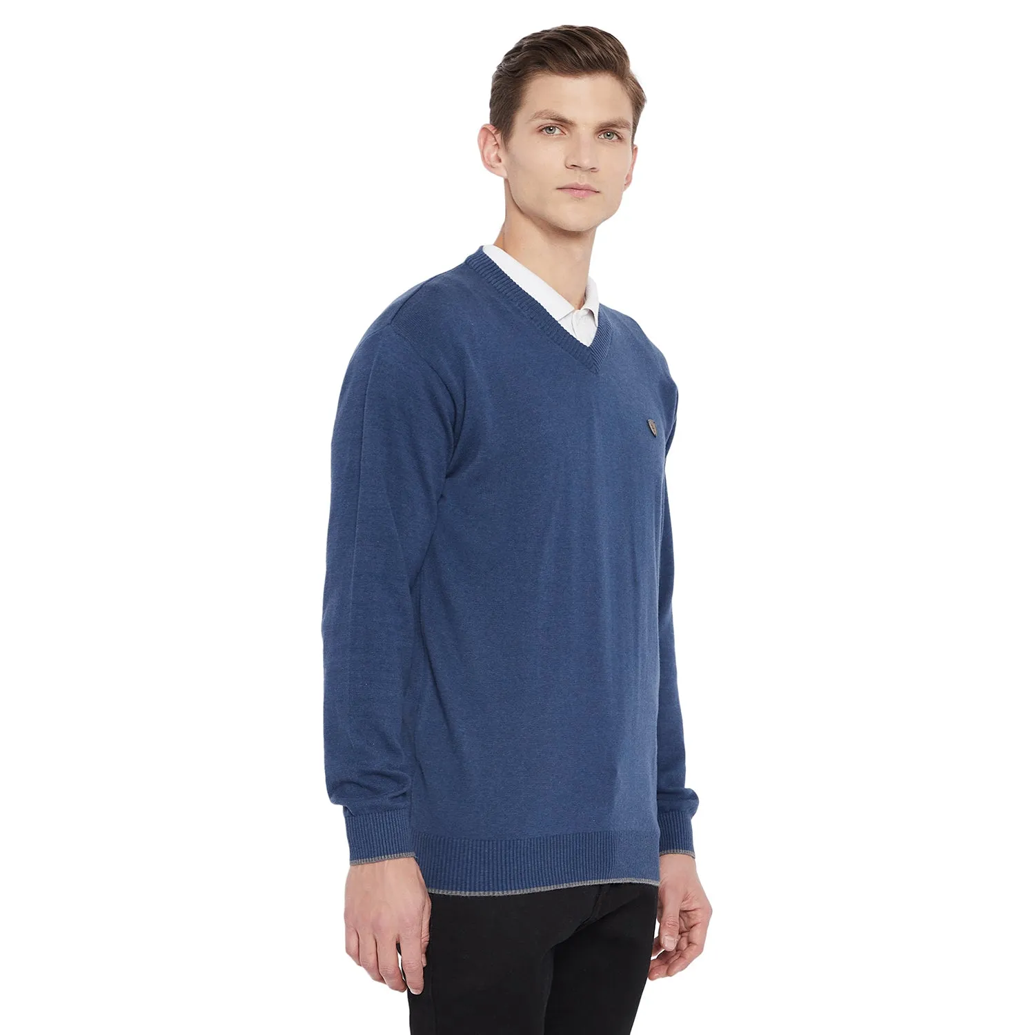 Duke Stardust Men Full Sleeve V Neck Sweater (SDS731)