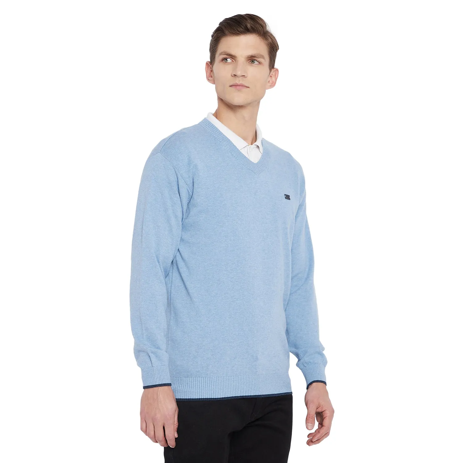 Duke Stardust Men Full Sleeve V Neck Sweater (SDS731)