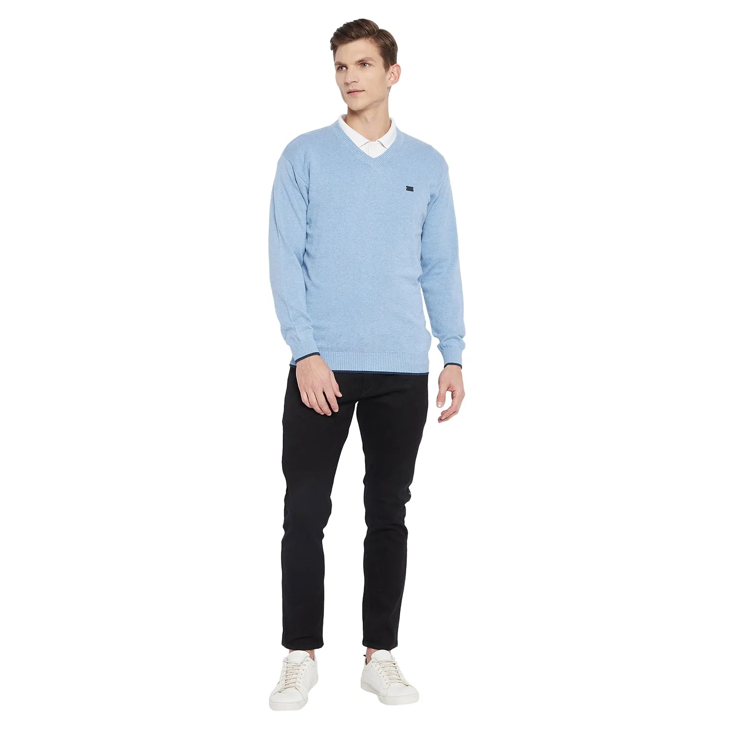 Duke Stardust Men Full Sleeve V Neck Sweater (SDS731)