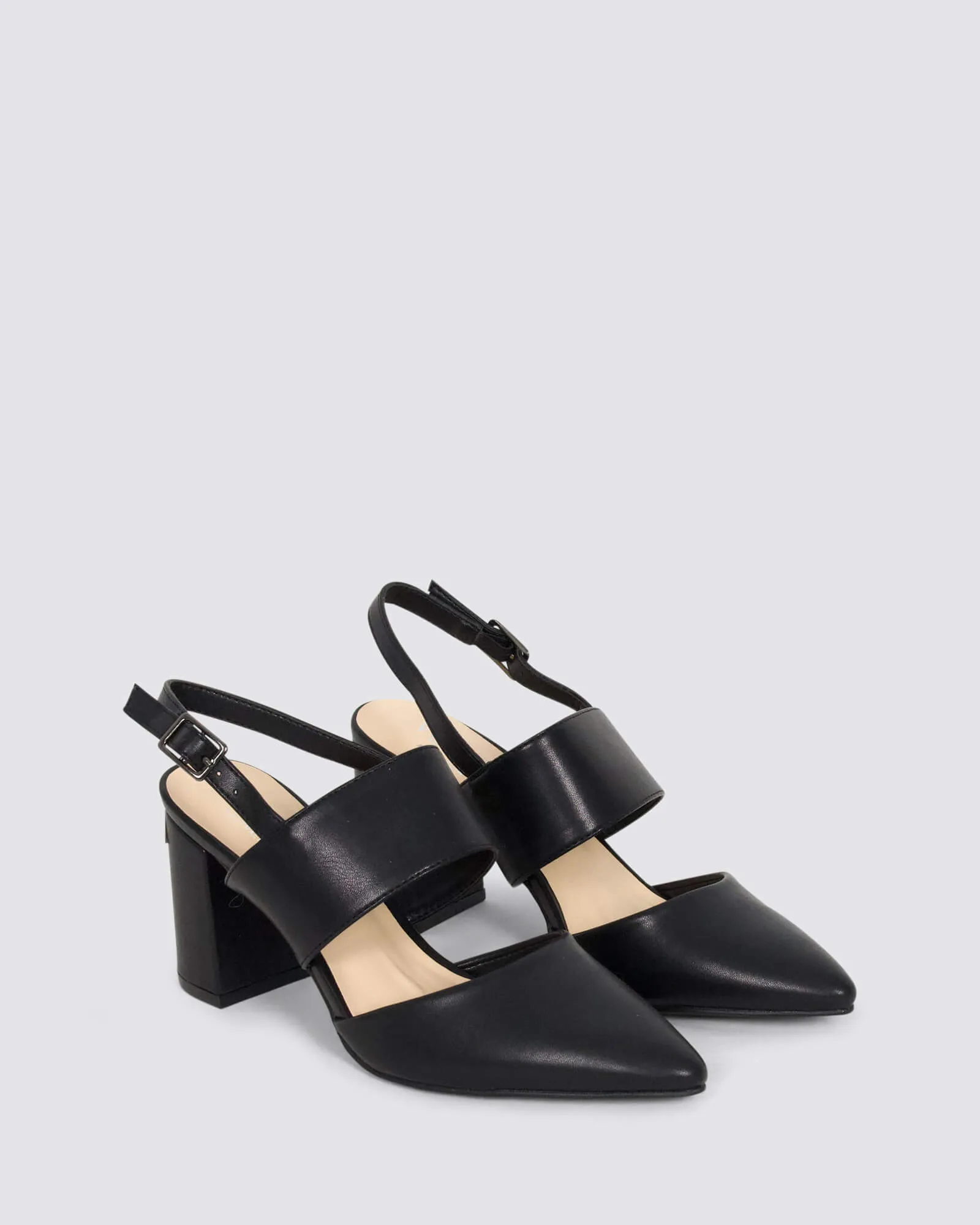 ENA SLINGBACK HEELS BLACK
