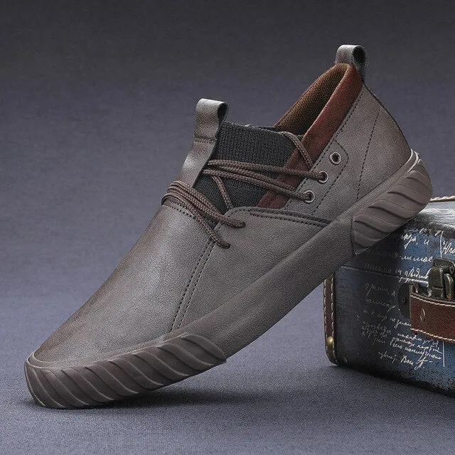 Fashion British High Top Loafers Designer Sneakers