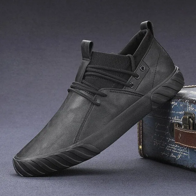 Fashion British High Top Loafers Designer Sneakers