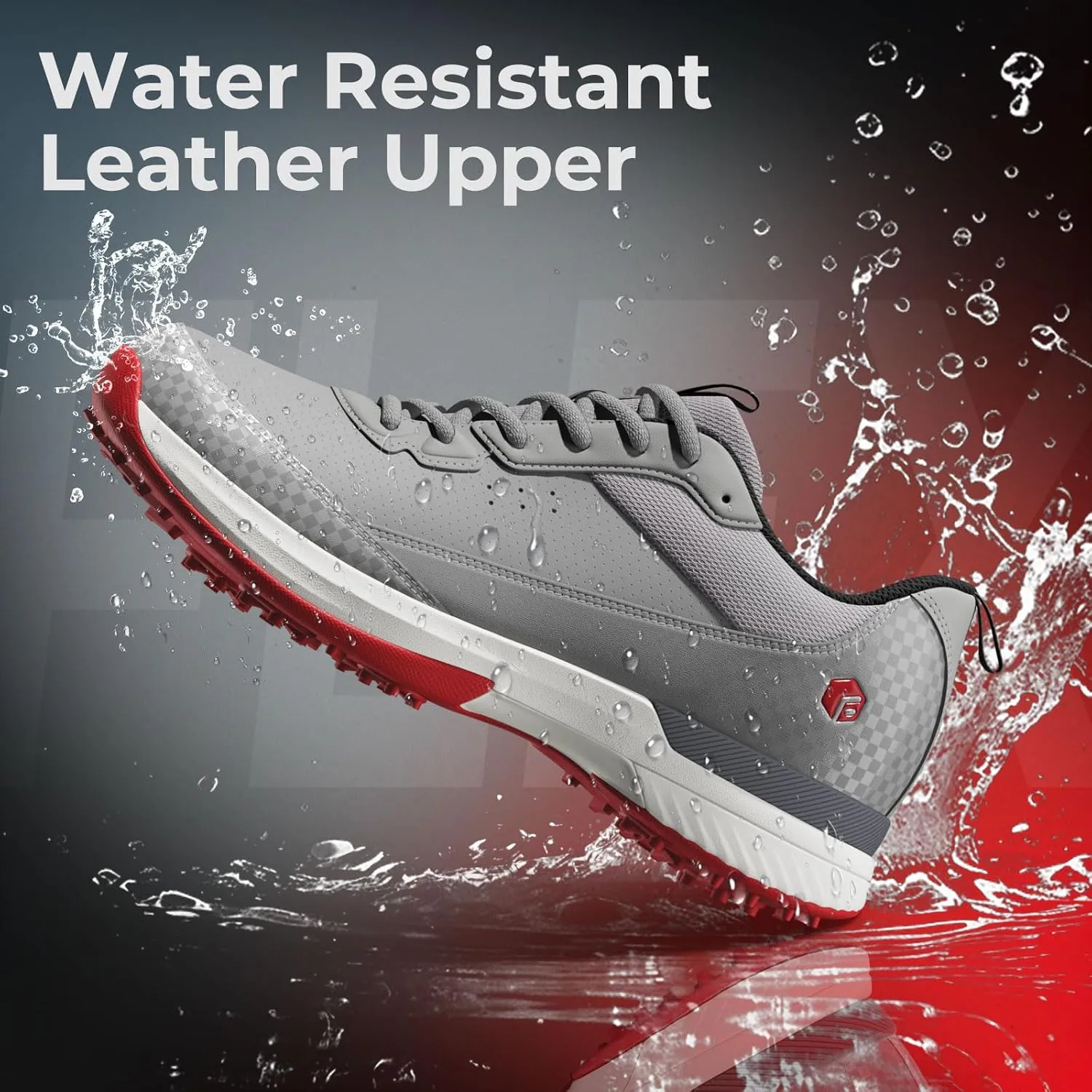 FitVille Wide Golf Shoes Men Professional Outdoor Water Resistant Golf Shoes for Course with Spikes
