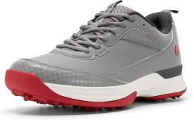 FitVille Wide Golf Shoes Men Professional Outdoor Water Resistant Golf Shoes for Course with Spikes