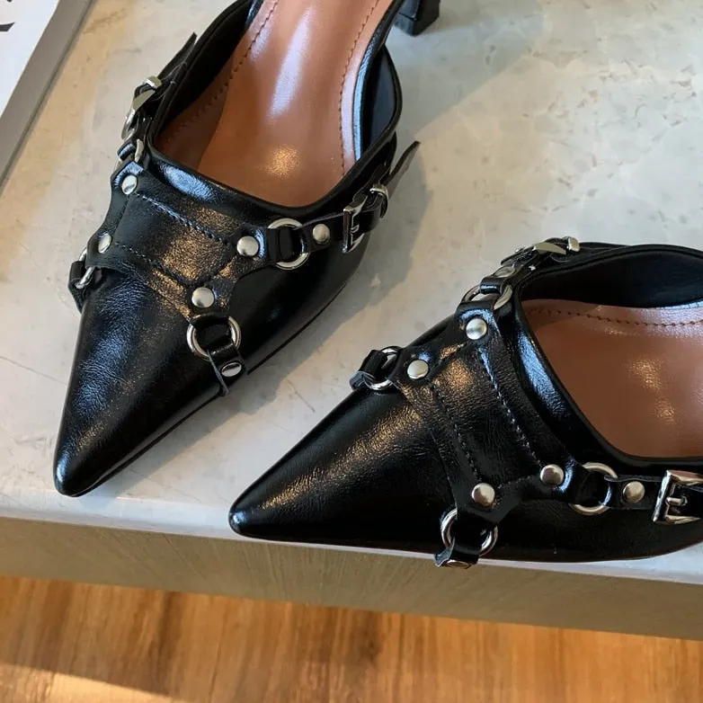Florence Pointed Toe Mules