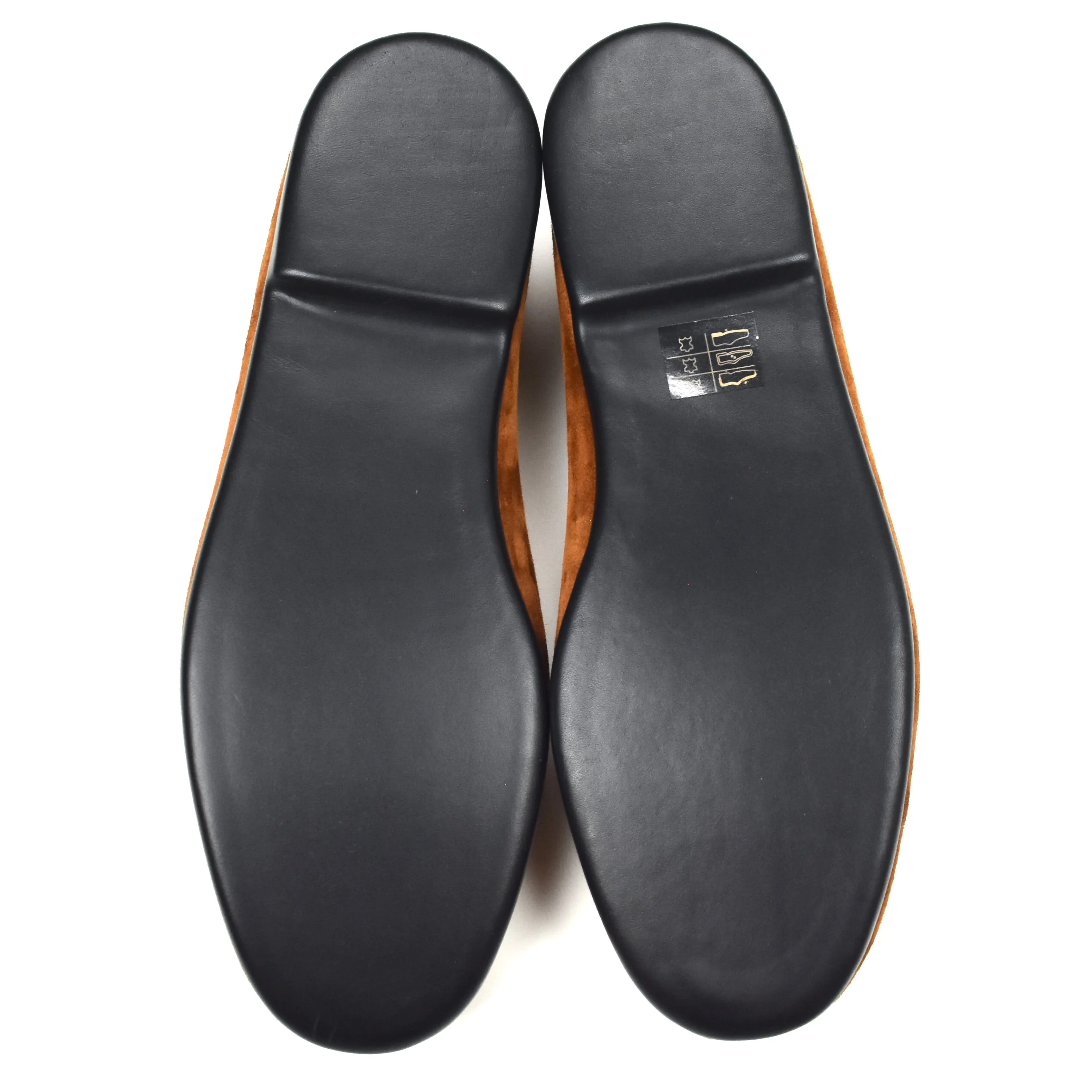 Giorgio Armani - Brown Calf Suede Slippers / Loafers