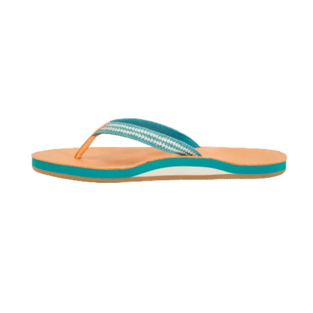 Hari Mari Women's Fields Puebla Jade Size 7 Memory Foam Flip Flops