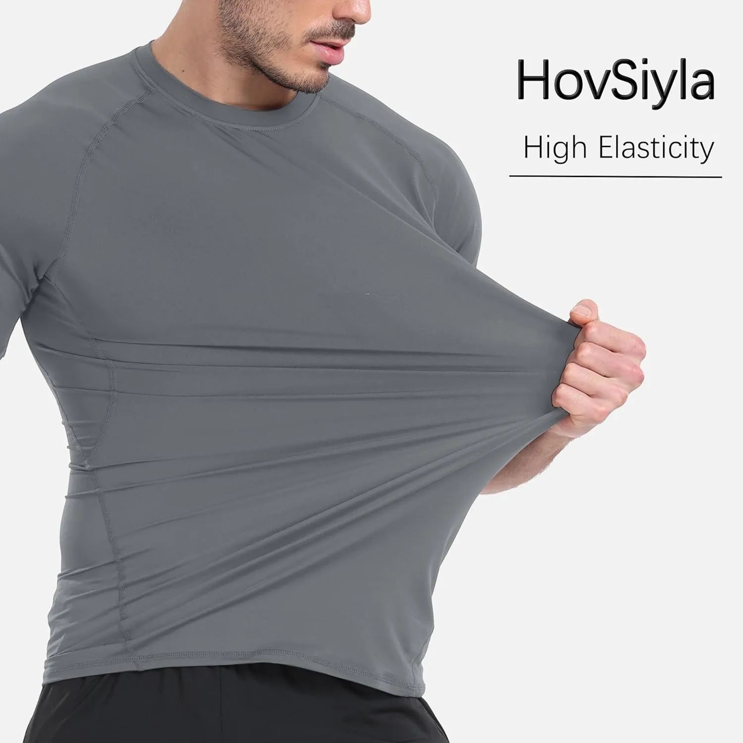 Men's Compression Shirts Cool Dry Short Sleeve Baselayer Athletic Workout T Shirts