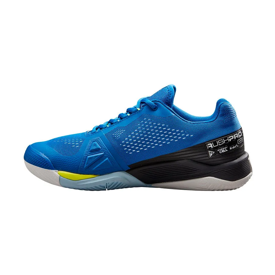 Men's Rush Pro 4.0 Tennis Shoe - Blue, Black, Yellow