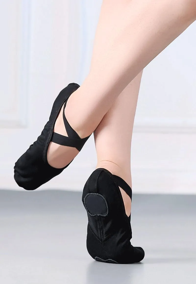 MSMAX Dance Flats Performa Stretch Ballet Slipper Toddler/Little Kid/Big Kid/Adult