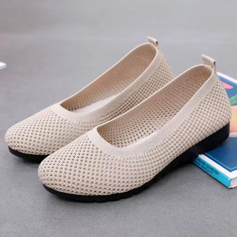Nanccy Weaving Breathable Loafers  Comfortable Walking Casual Flats Shoes WF02