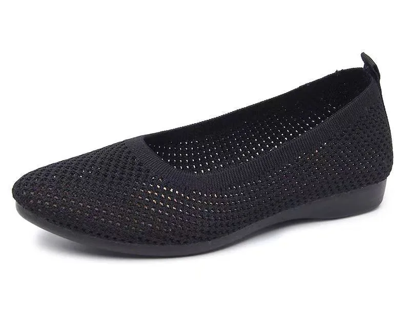 Nanccy Weaving Breathable Loafers  Comfortable Walking Casual Flats Shoes WF02