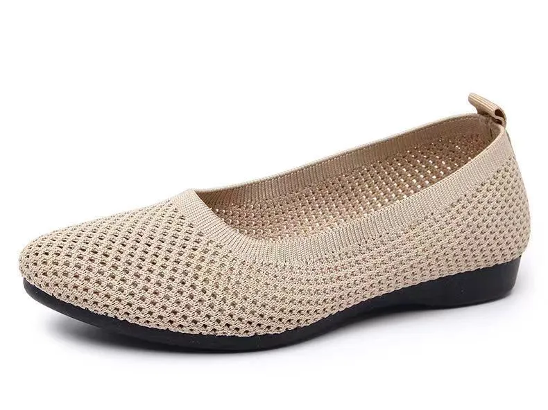 Nanccy Weaving Breathable Loafers  Comfortable Walking Casual Flats Shoes WF02