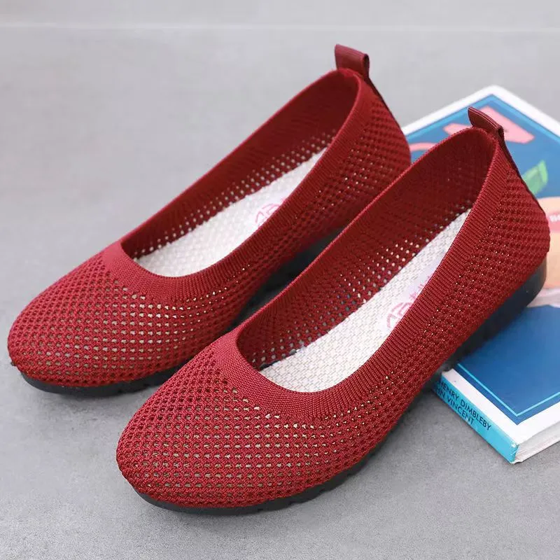 Nanccy Weaving Breathable Loafers  Comfortable Walking Casual Flats Shoes WF02