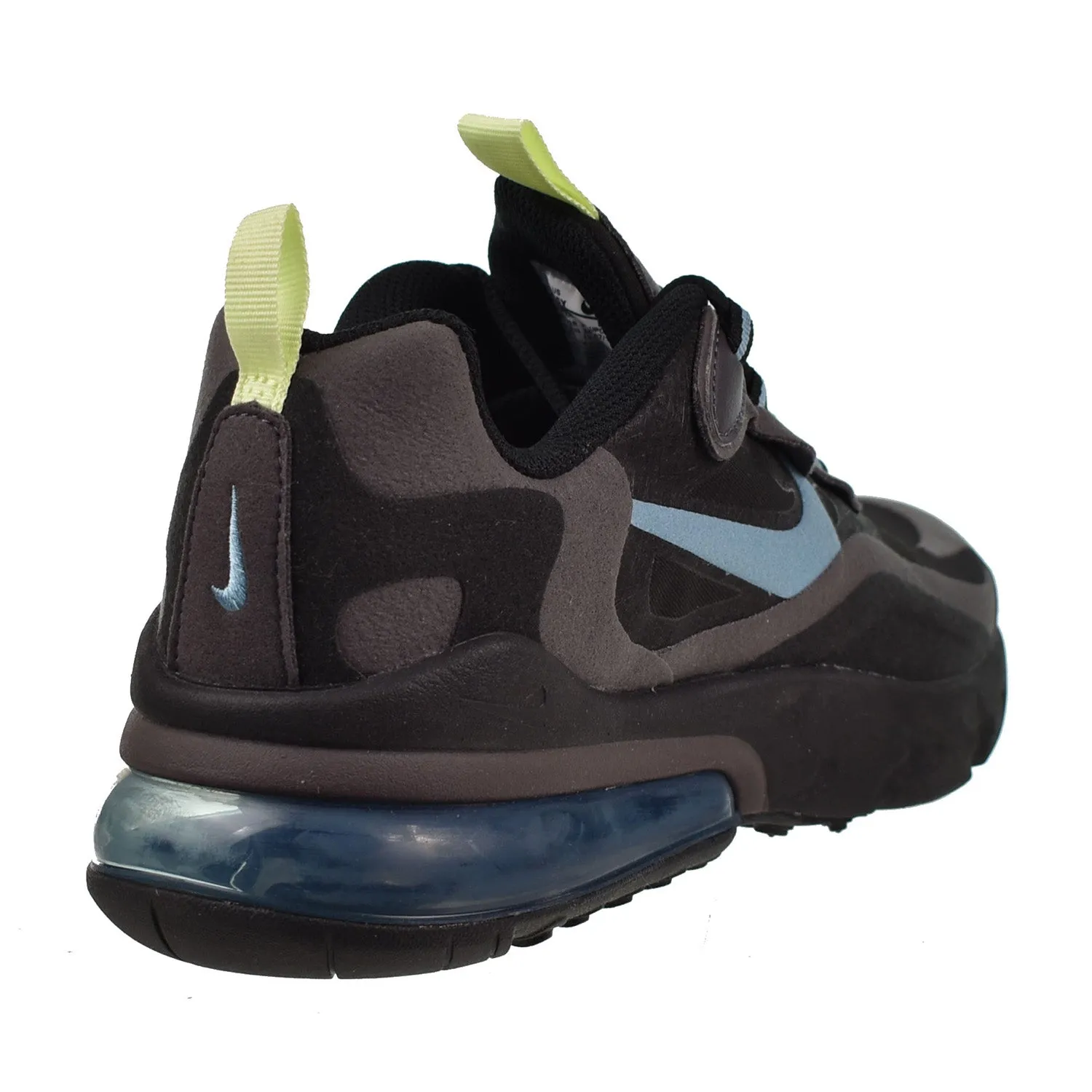 Nike Air Max 270 React (GS) Big Kids' Shoes React Black Cerulean-Thunder Grey