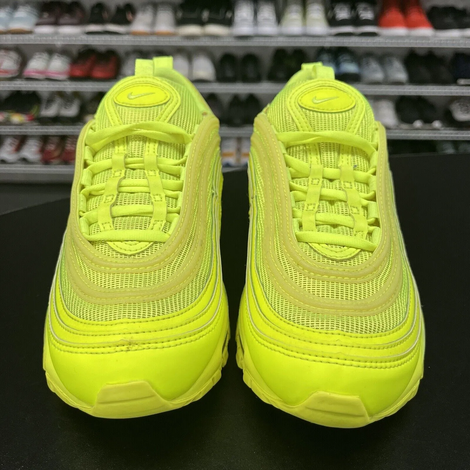 Nike Air Max 97 Triple Volt Women's Green Running Shoes CW7028-700 Size 7