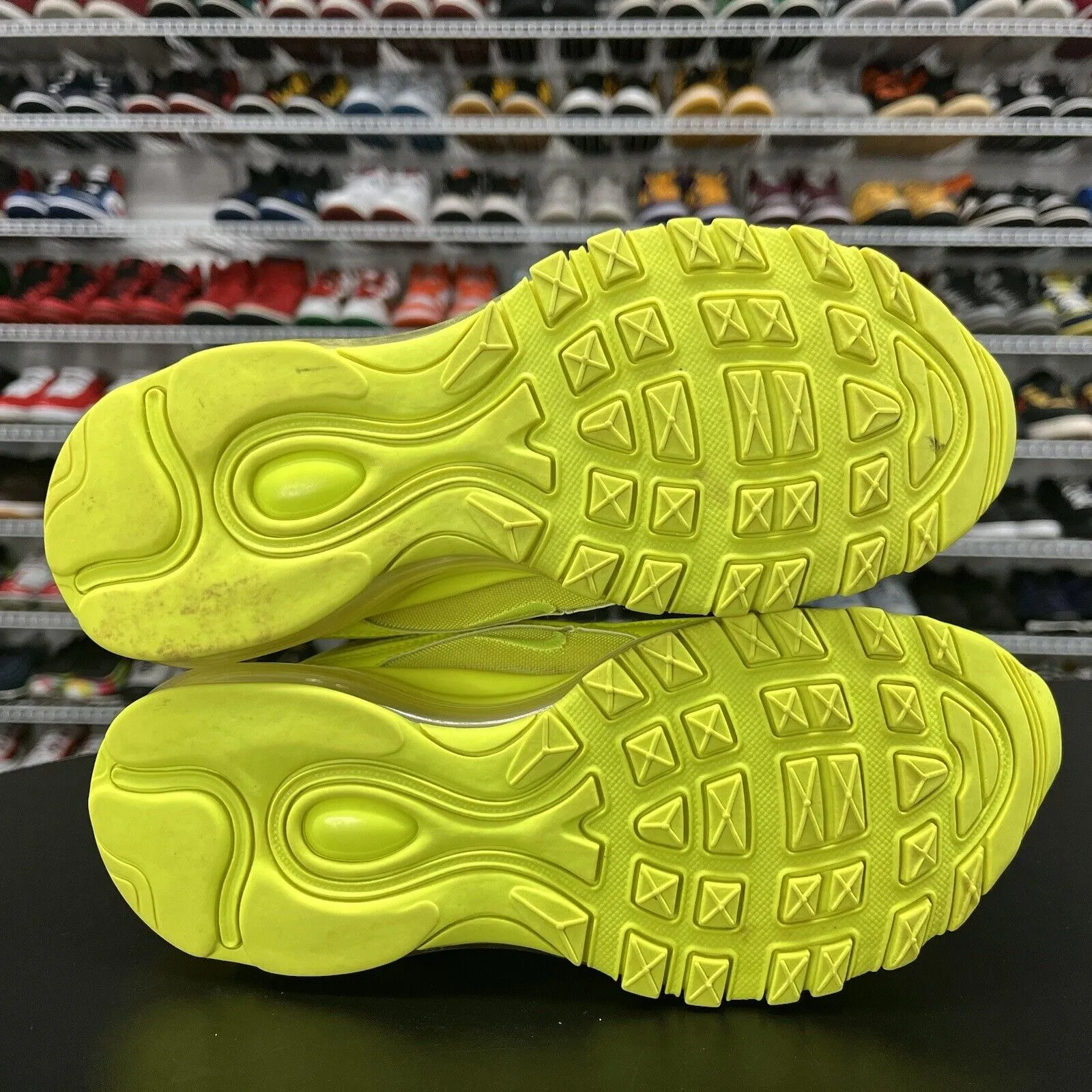 Nike Air Max 97 Triple Volt Women's Green Running Shoes CW7028-700 Size 7