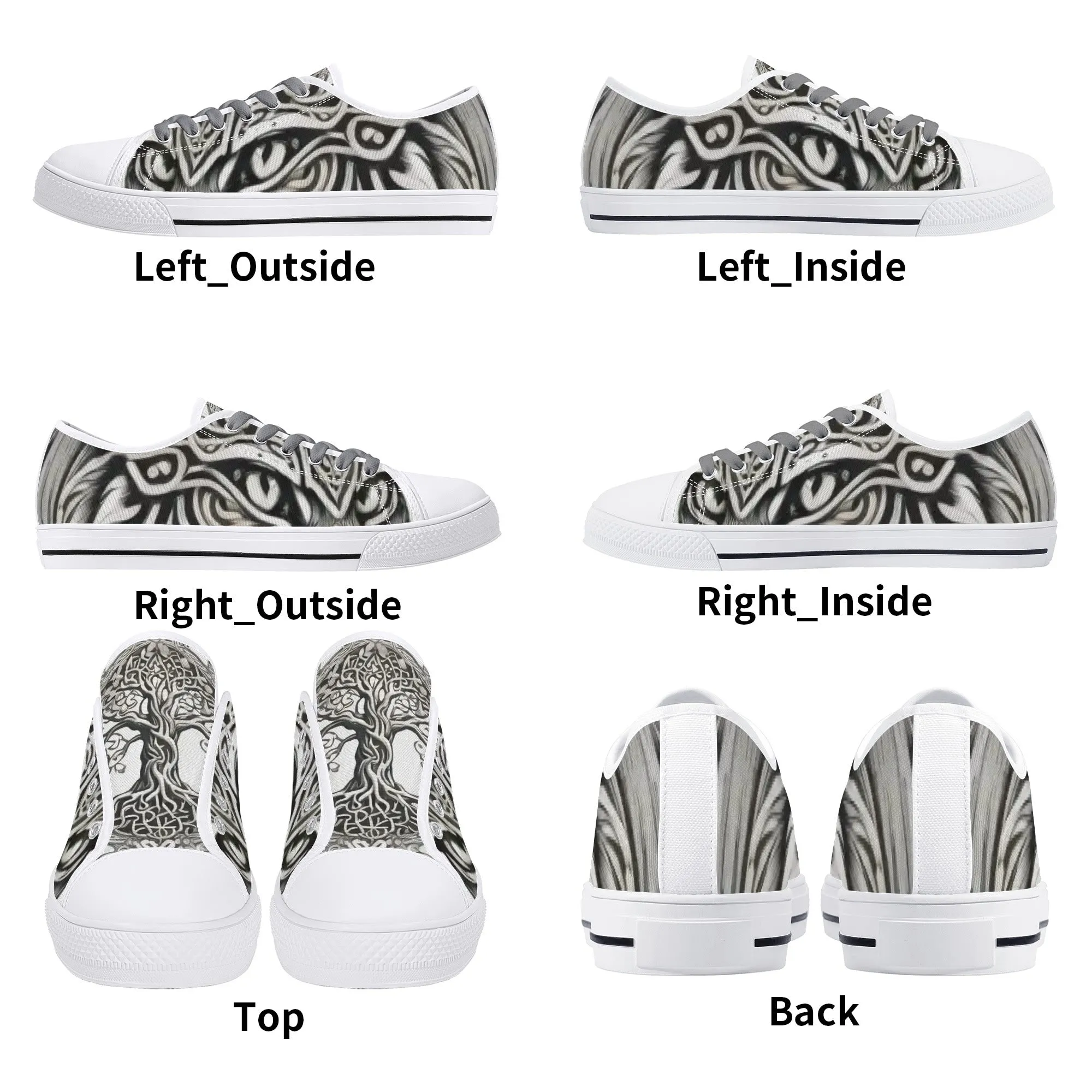 Nordic Kitty Mens Low Top