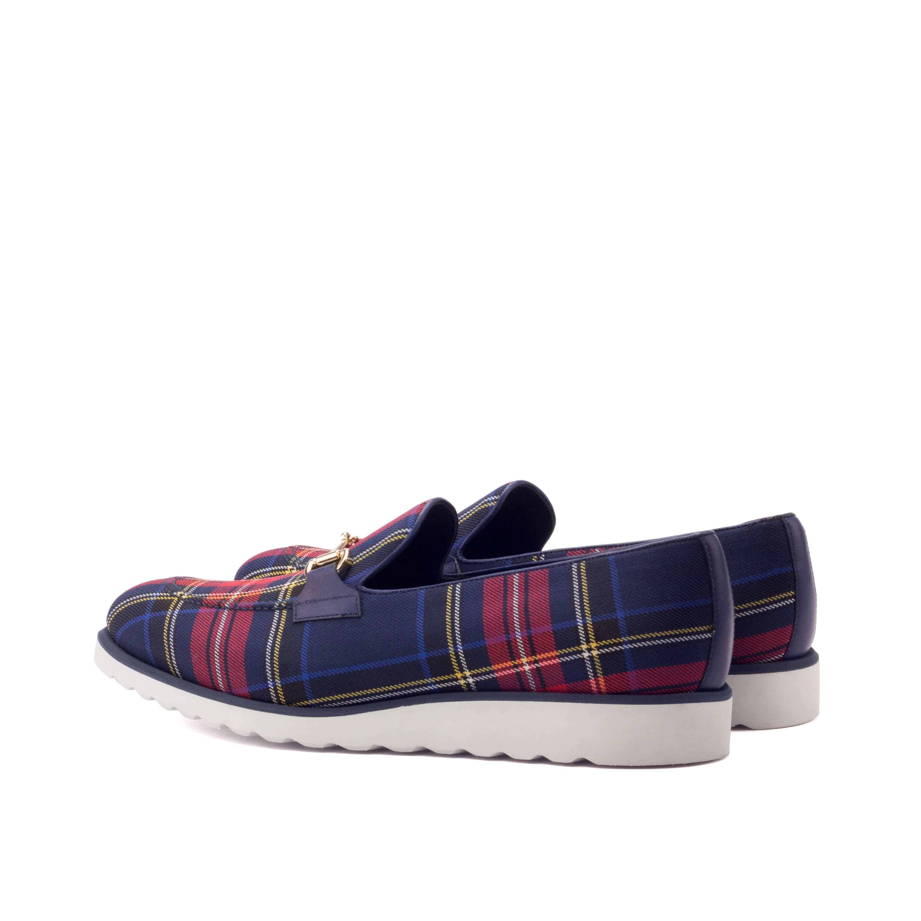 OG Loafer Bit - Tartan Red-Box Calf Navy