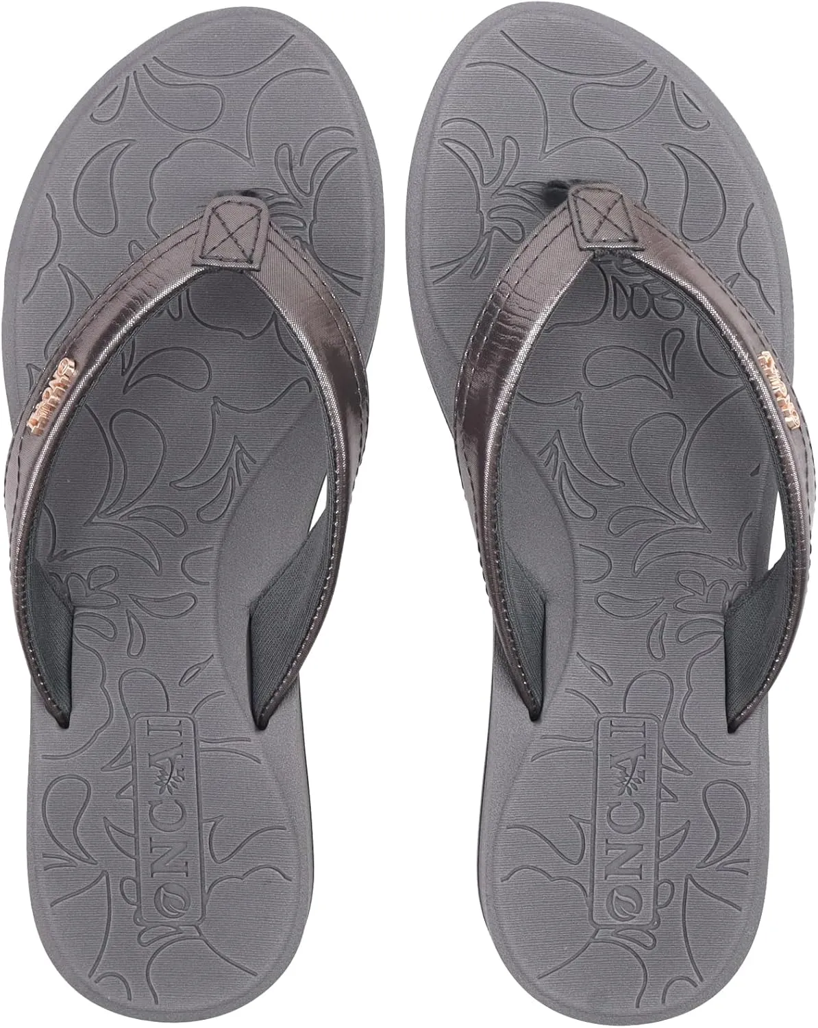 ONCAI Women's Flip Flops Comfortable Summer Beach Thong Sandals for Women with Cushion Walking Arch Support Yoga Mat Indoor Outdoor Soles