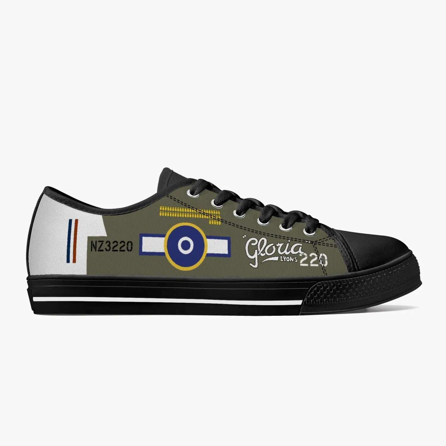 P-40 "Gloria Lyons" Low Top Canvas Shoes